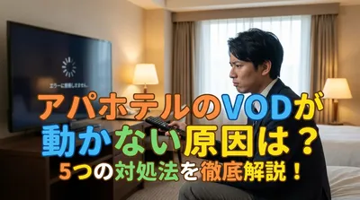 アパホテルのVODが動かない原因は？5つの対処法を徹底解説！