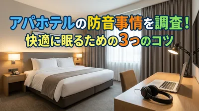 アパホテルの防音事情を調査！快適に眠るための3つのコツ
