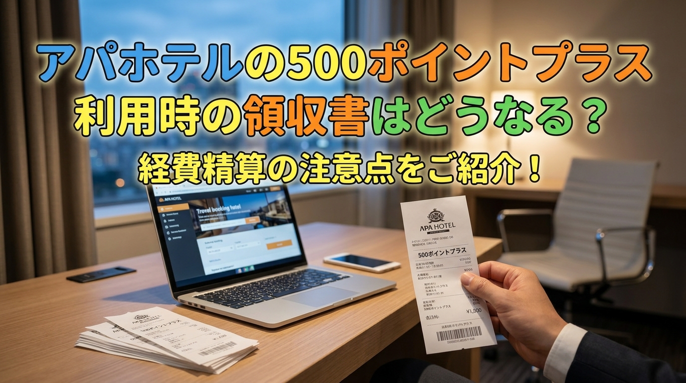 アパホテルの500ポイントプラス利用時の領収書はどうなる？経費精算の注意点をご紹介！