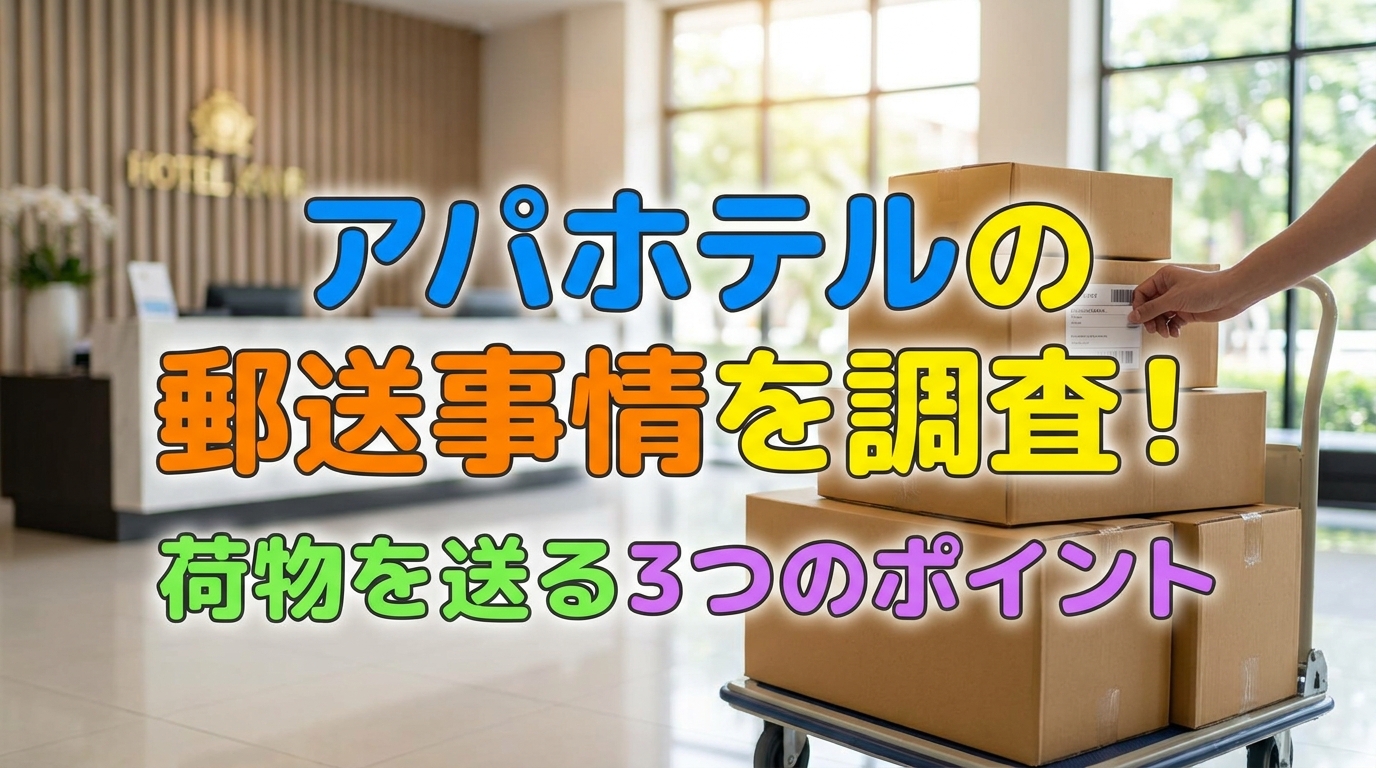アパホテルの郵送事情を調査!荷物を送る3つの方法や注意点など解説!