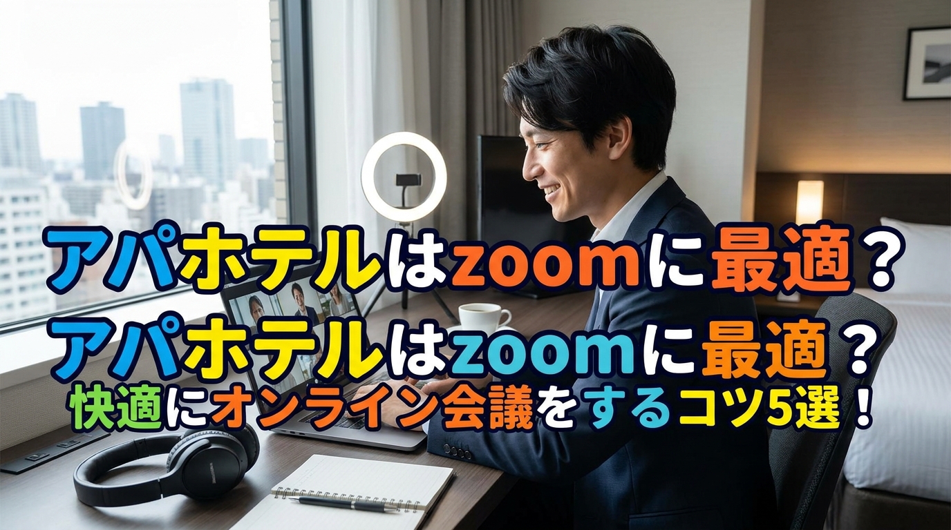 アパホテルはzoomに最適？快適にオンライン会議をするコツ5選！