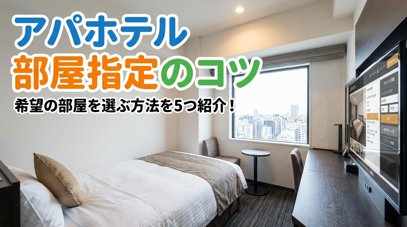 アパホテル 部屋指定のコツを5つ紹介！希望の部屋を選ぶ方法