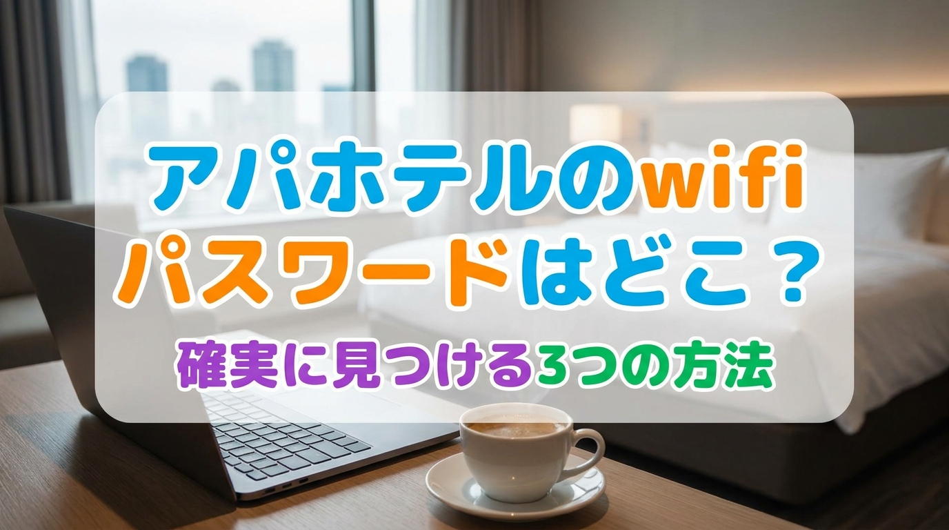 アパホテルのwifiパスワードはどこ？確実に見つける3つの方法をご紹介！