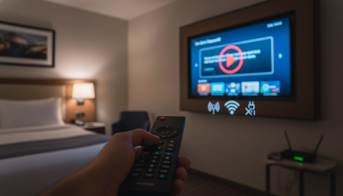 アパホテルのVODが動かない時は「ネットワーク環境」と「テレビ設定」の確認が近道です