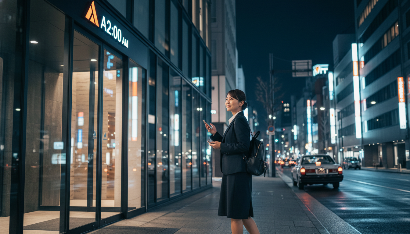 アパホテルの外出は基本的に24時間いつでもOKです