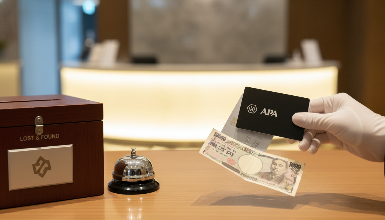 まずは落ち着いてフロントへ！再発行は1,000円で可能です