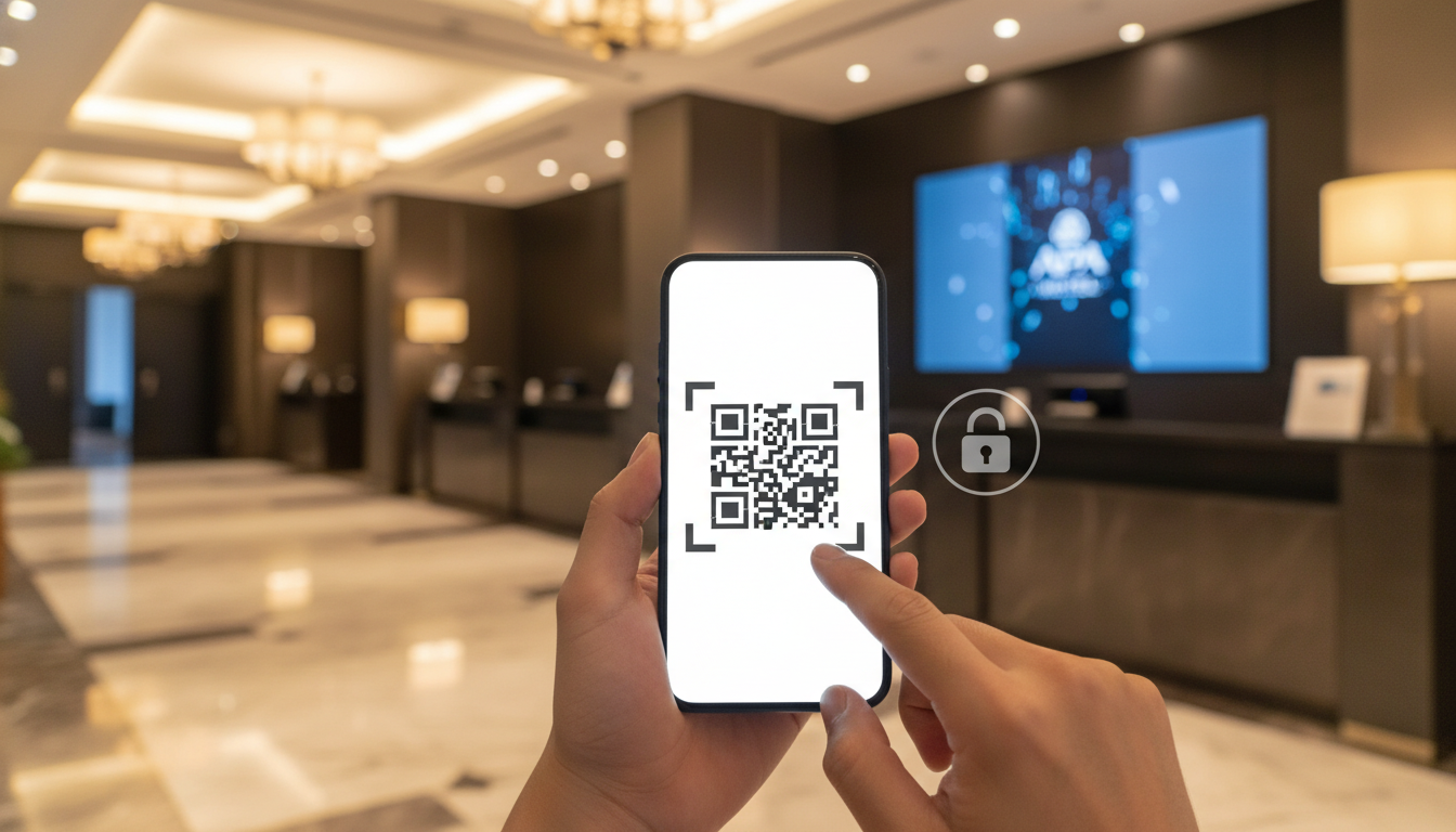 なぜアパホテルでQRコードが表示されないのでしょうか？