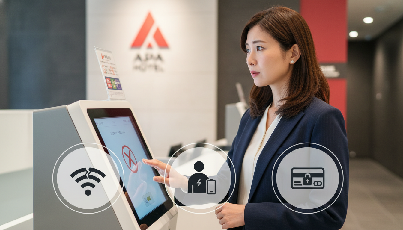 「アパホテルの1秒チェックインができない」のは複数の条件が関係しています