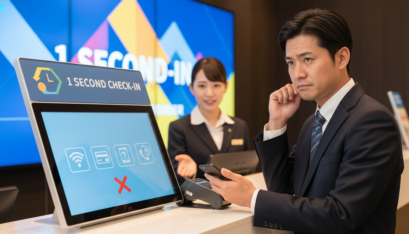 なぜ1秒チェックインが使えないのか？3つの大きな理由