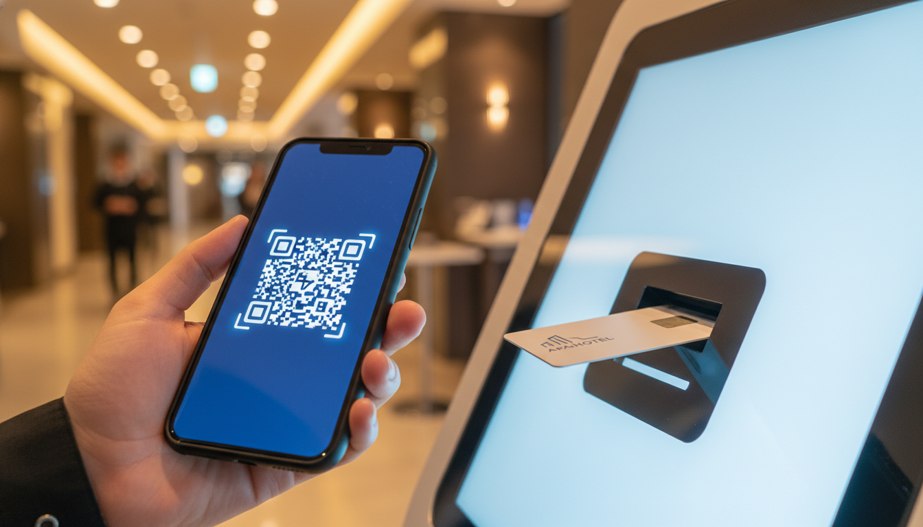 当日はスマホのQRコードをかざすだけで自動発行される仕組みです
