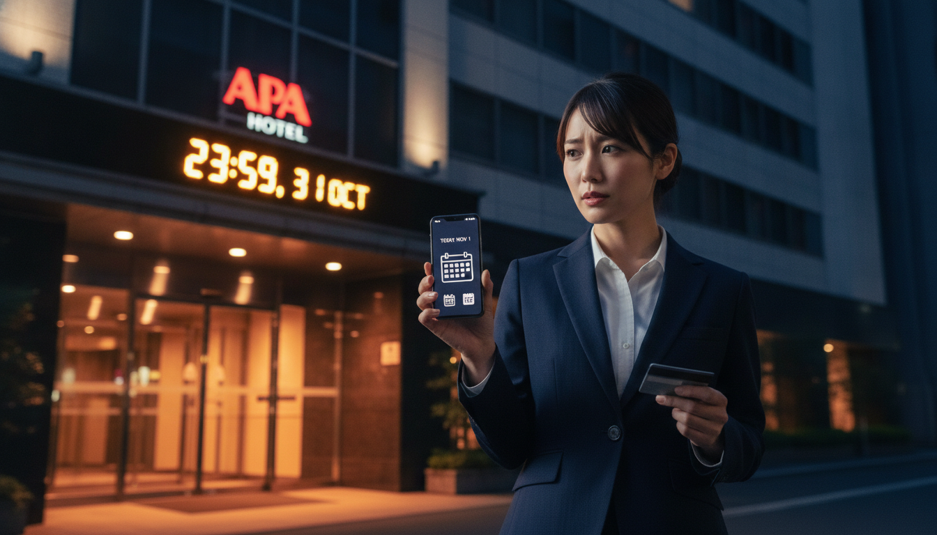 キャンセル料が無料になるのはチェックイン日の前日中です