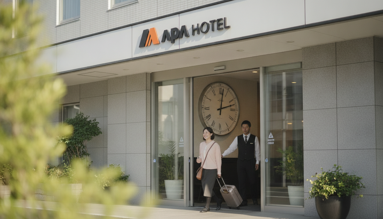 アパホテルのチェックイン時間は有料で早めることが可能です